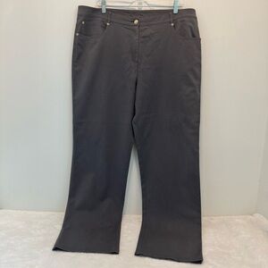 St. John gray wide legs casual pants size 16
